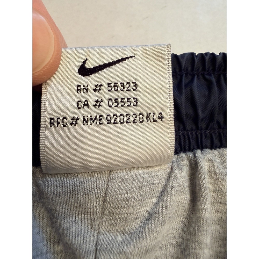 Vintage 90s Nike Windbreaker Track Pants Men's Size M Navy Blue Ankle Zip Nylon - Picture 10 of 13
